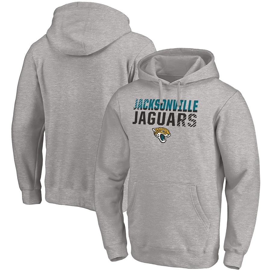 Jacksonville Jaguars Fanatics Branded Fade Out Pullover Hoodie - Heathered Gray