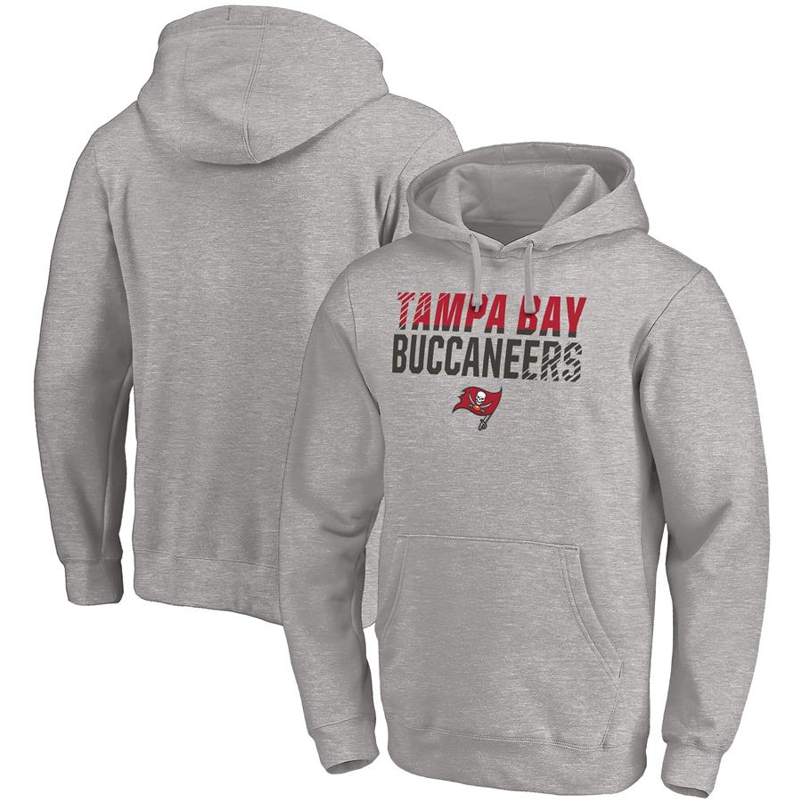Tampa Bay Buccaneers Fanatics Branded Fade Out Pullover Hoodie - Heathered Gray