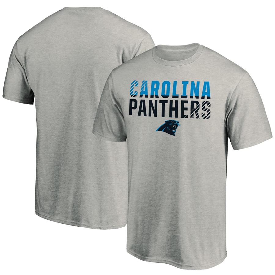Carolina Panthers Fanatics Branded Fade Out T-Shirt - Heathered Gray