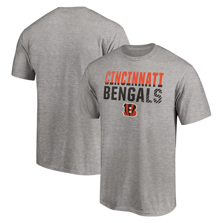Cincinnati Bengals Fanatics Branded Fade Out T-Shirt - Heathered Gray