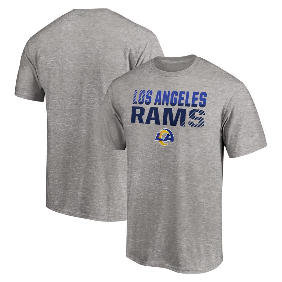 Los Angeles Rams Fanatics Branded Fade Out T-Shirt - Heathered Gray