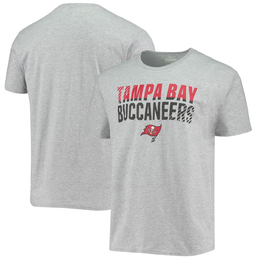 Tampa Bay Buccaneers Fanatics Branded Fade Out T-Shirt - Heathered Gray