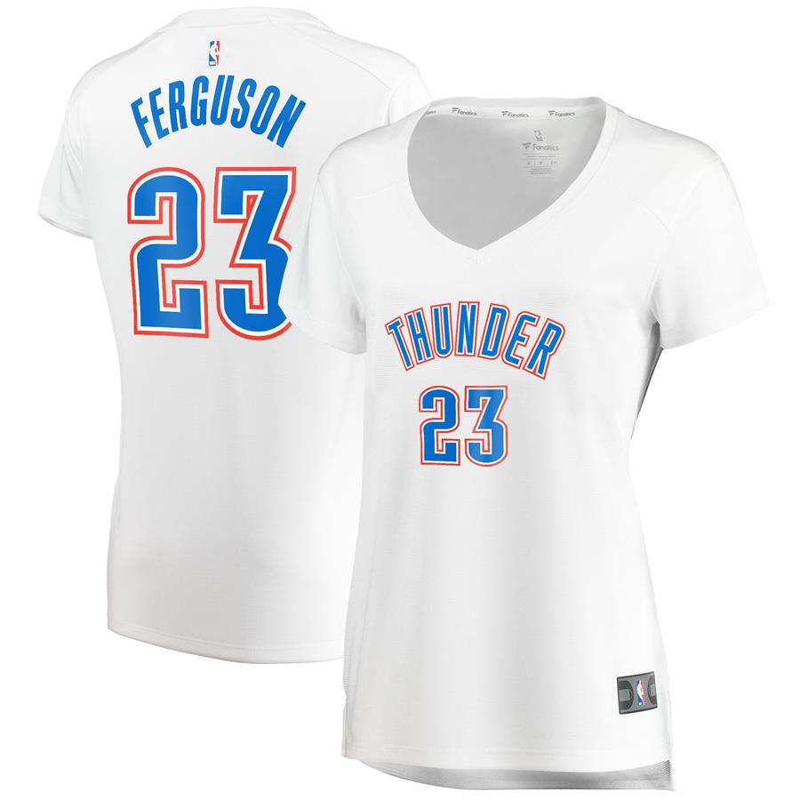 Terrance Ferguson Oklahoma City Thunder Fanatics Branded Women's Fast Break Player Jersey - Association Edition - White