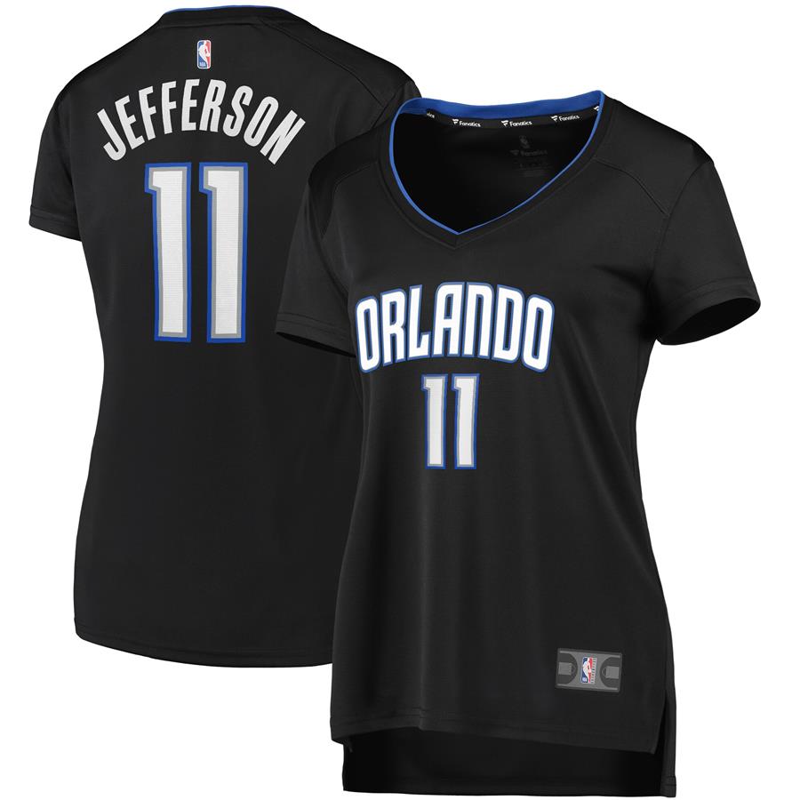 Amile Jefferson Orlando Magic Fanatics Branded Women's 2019 Fast Break Replica Player Jersey Black - Icon Edition