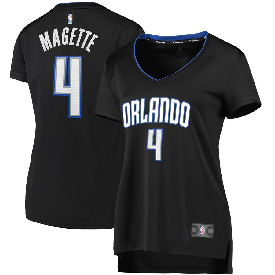 Josh Magette Orlando Magic Fanatics Branded Women's 2019 Fast Break Replica Player Jersey Black - Icon Edition
