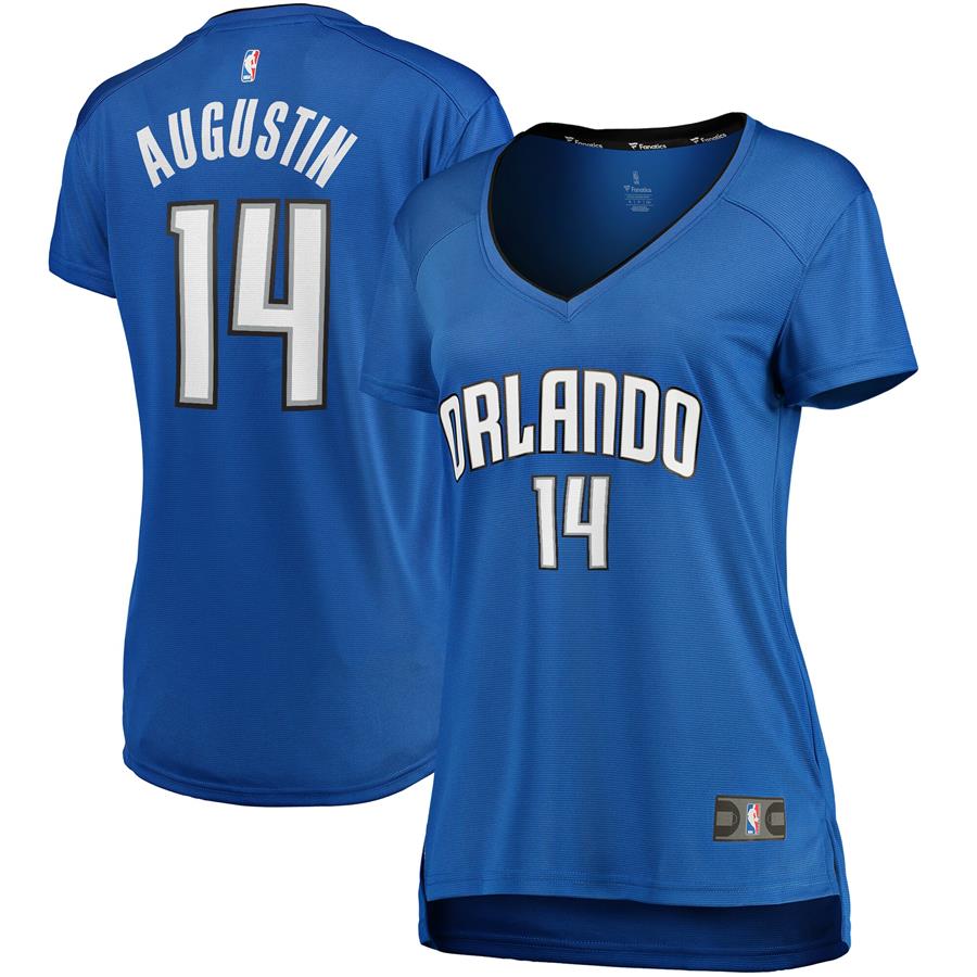 DJ Augustin Orlando Magic Fanatics Branded Women's Fast Break Replica Player Jersey - Icon Edition - Blue