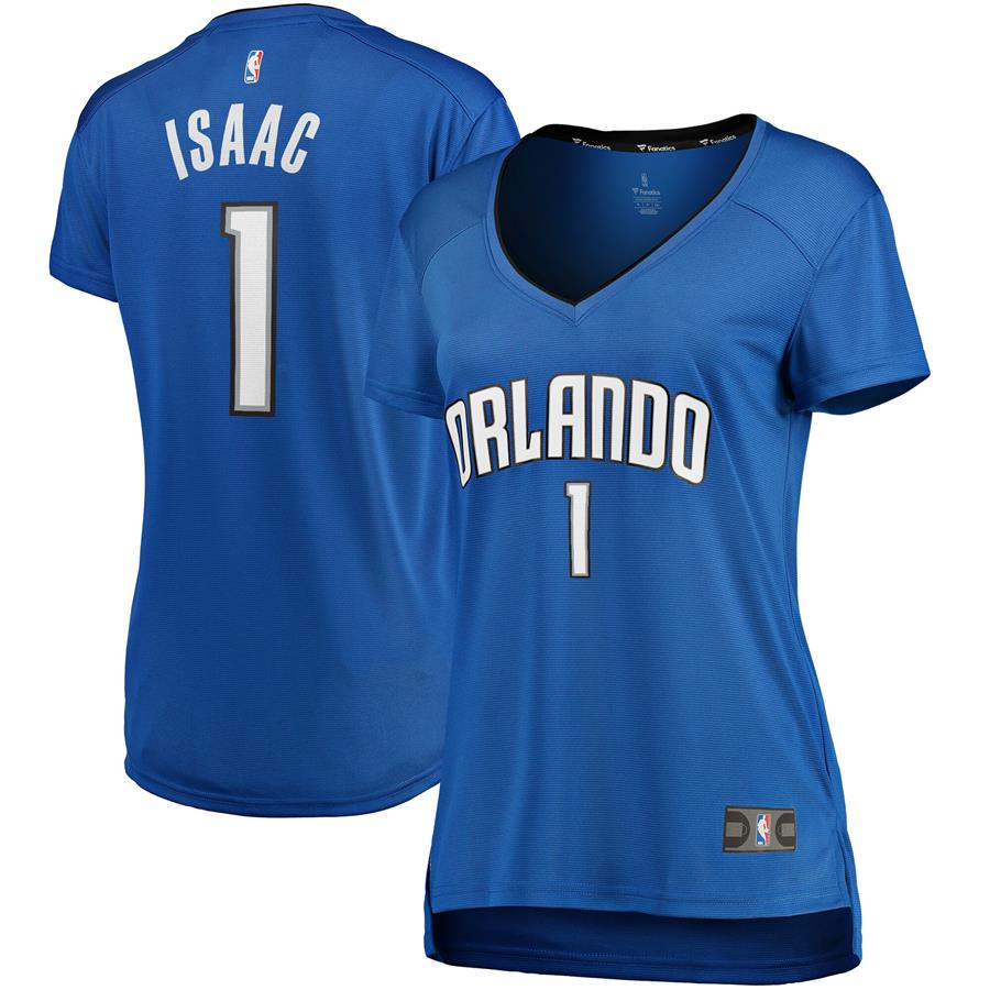 Jonathan Isaac Orlando Magic Fanatics Branded Women's Fast Break Replica Player Jersey - Icon Edition - Blue
