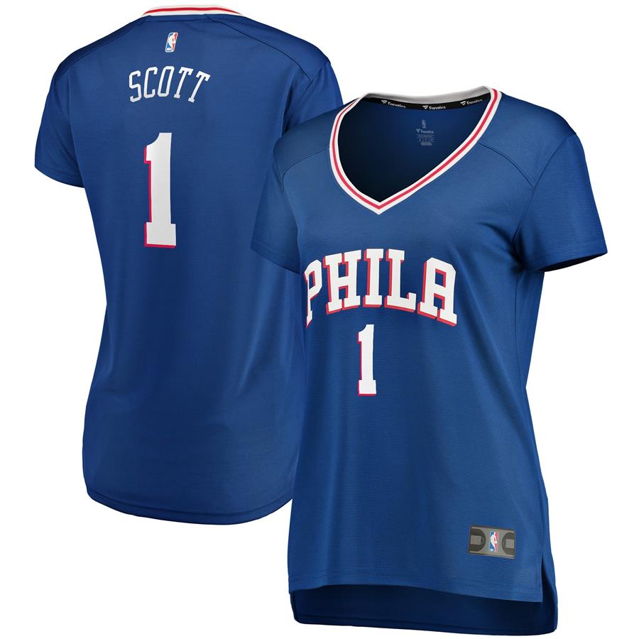 Mike Scott Philadelphia 76ers Fanatics Branded Women's Fast Break Replica Player Jersey - Icon Edition - Royal