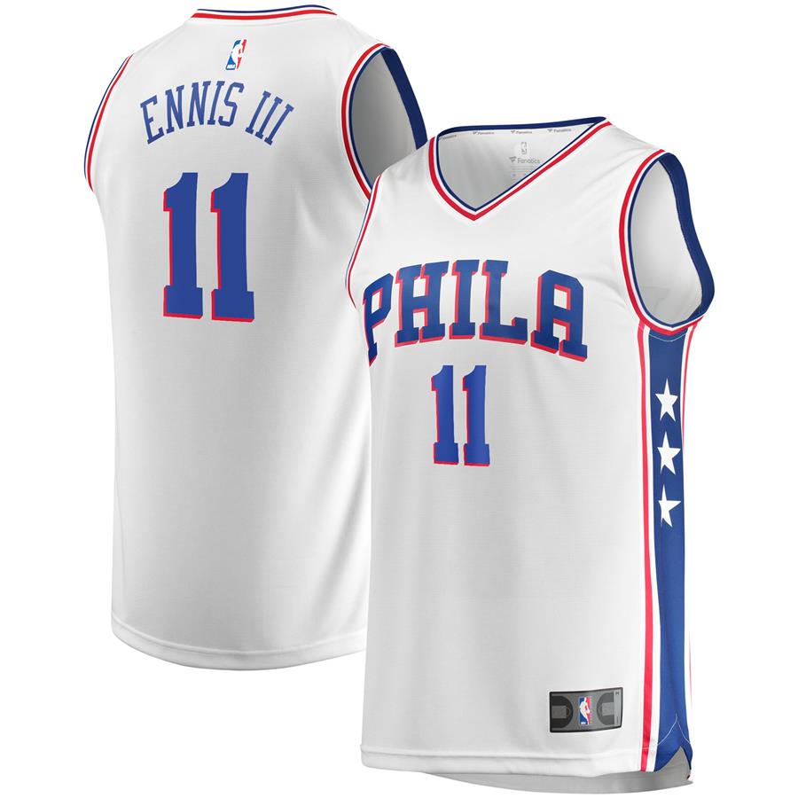 James Ennis Philadelphia 76ers Fanatics Branded Fast Break Replica Player Team Jersey - Association Edition - White