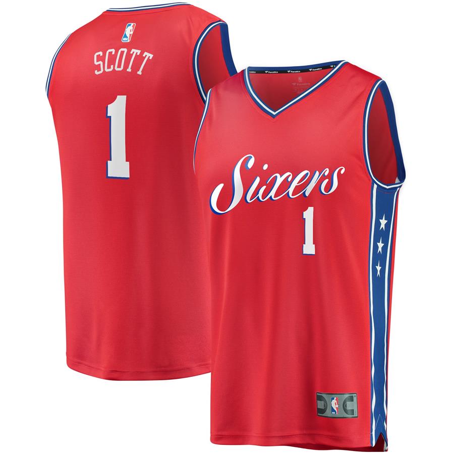 Mike Scott Philadelphia 76ers Fanatics Branded Fast Break Replica Player Team Jersey - Statement Edition - Red