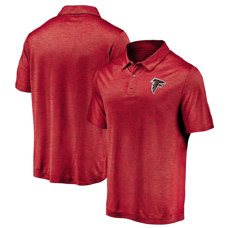 Atlanta Falcons Fanatics Branded Striated Primary Logo Polo - Red