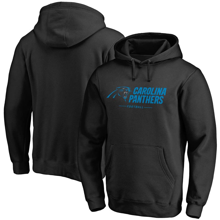 Carolina Panthers Fanatics Branded Team Lockup Pullover Hoodie - Black