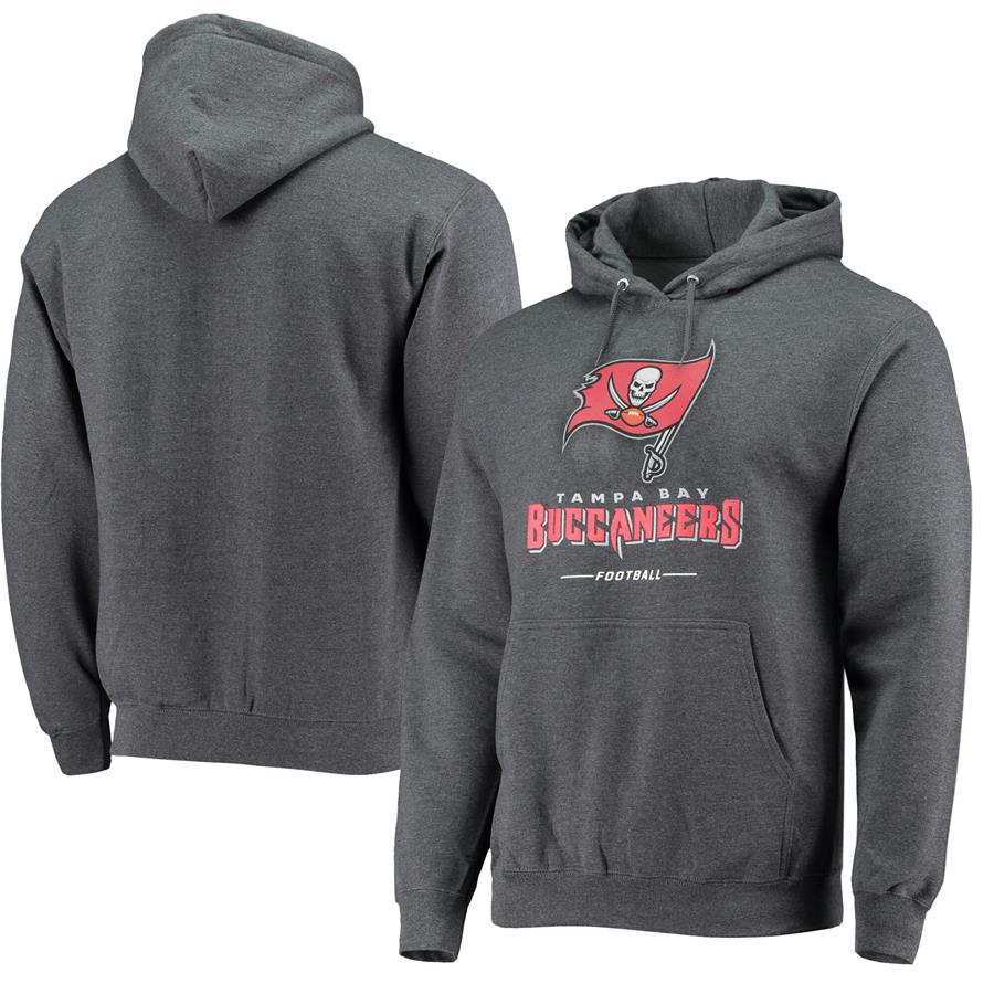 Tampa Bay Buccaneers Fanatics Branded Team Lockup Pullover Hoodie - Heathered Charcoal