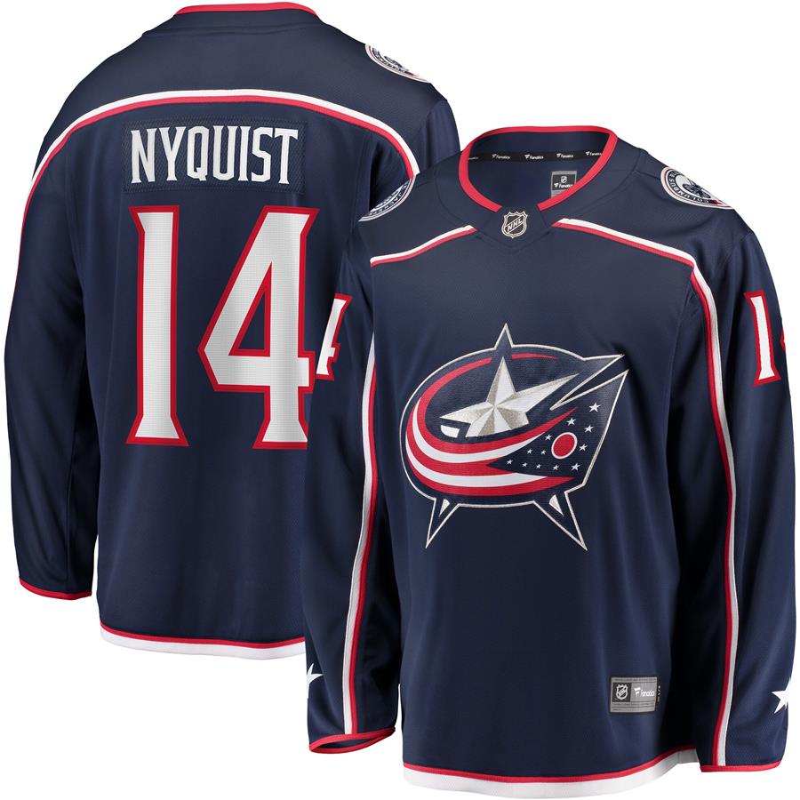 Gustav Nyquist Columbus Blue Jackets Fanatics Branded Home Breakaway Player Jersey - Navy