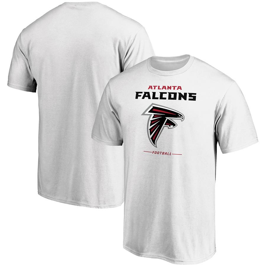 Atlanta Falcons Fanatics Branded Team Lockup Logo T-Shirt - White