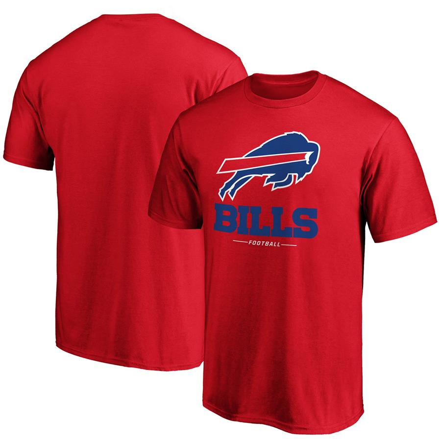 Buffalo Bills Fanatics Branded Team Lockup Logo T-Shirt - Red