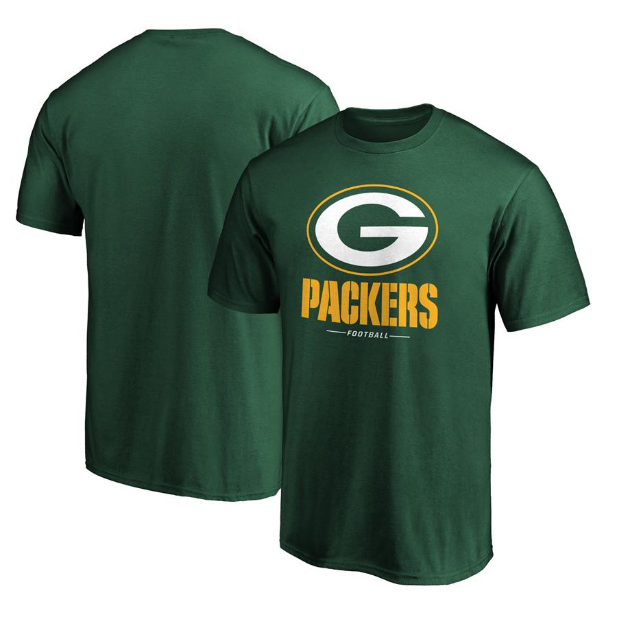Green Bay Packers Fanatics Branded Team Lockup Logo T-Shirt - Green