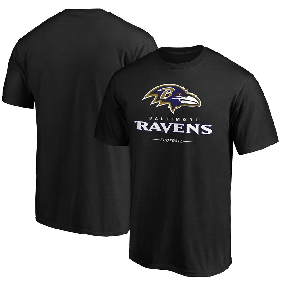Baltimore Ravens Fanatics Branded Team Lockup Logo T-Shirt - Black