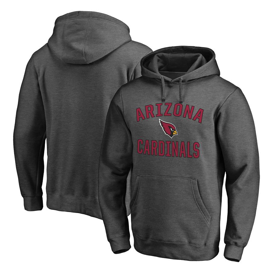Arizona Cardinals Fanatics Branded Victory Arch Team Pullover Hoodie - Heathered Charcoal