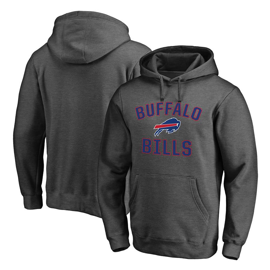Buffalo Bills Fanatics Branded Victory Arch Team Pullover Hoodie - Heathered Charcoal