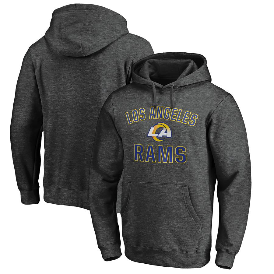Los Angeles Rams Fanatics Branded Victory Arch Team Pullover Hoodie - Heathered Charcoal