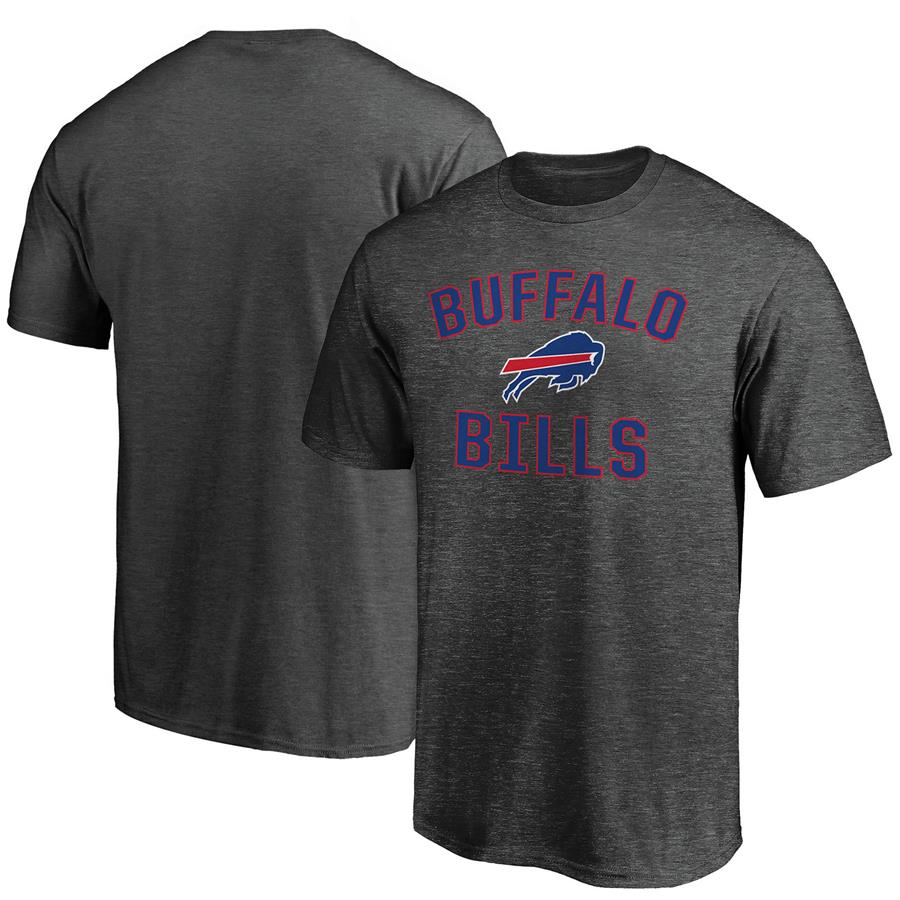 Buffalo Bills Fanatics Branded Victory Arch T-Shirt - Heathered Charcoal