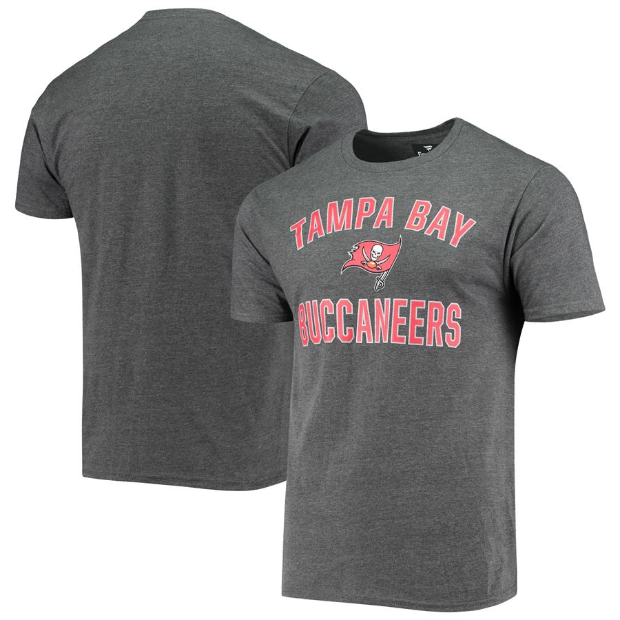 Tampa Bay Buccaneers Fanatics Branded Victory Arch T-Shirt - Heathered Charcoal