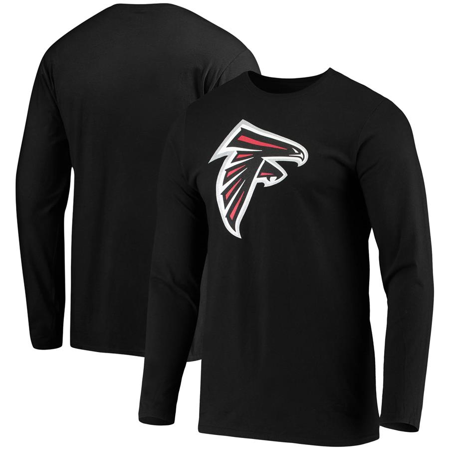 Atlanta Falcons Fanatics Branded Primary Logo Long Sleeve T-Shirt - Black