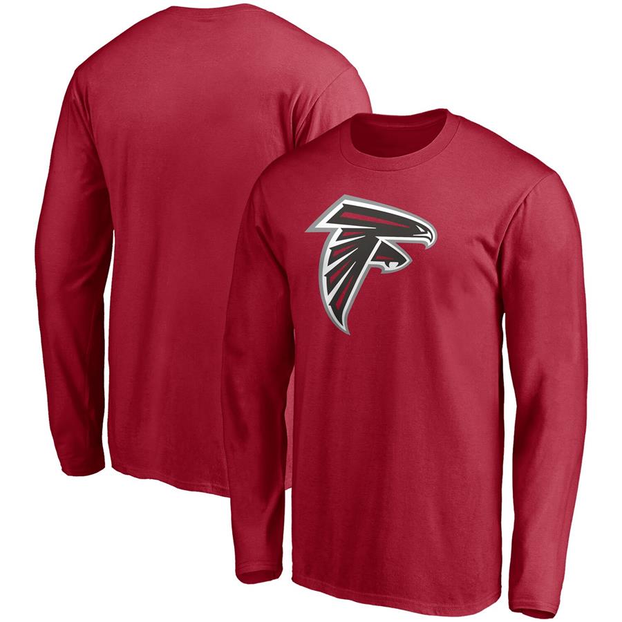 Atlanta Falcons Fanatics Branded Primary Logo Long Sleeve T-Shirt - Red