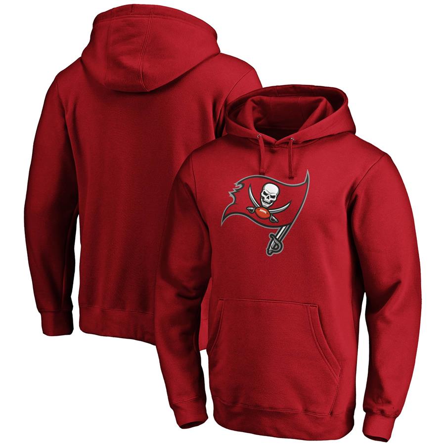 Tampa Bay Buccaneers Fanatics Branded Team Logo Pullover Hoodie - Red