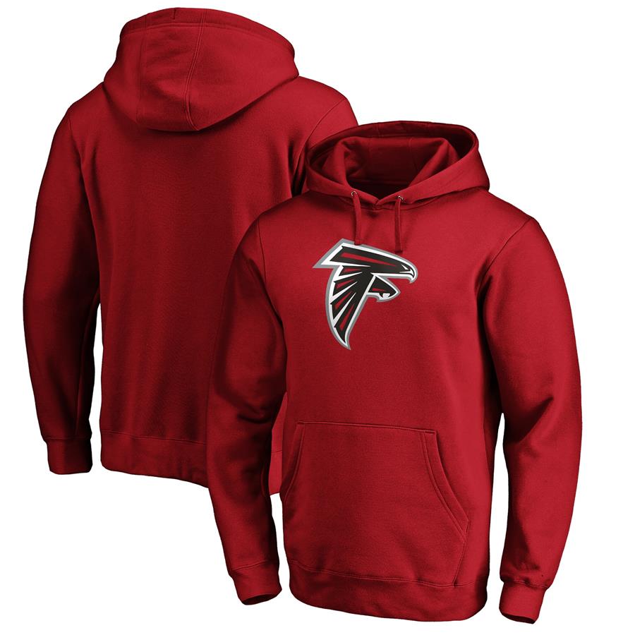 Atlanta Falcons Fanatics Branded Team Logo Pullover Hoodie - Red