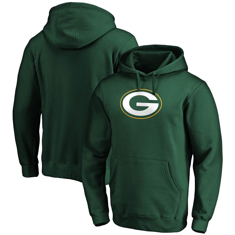 Green Bay Packers Fanatics Branded Team Logo Pullover Hoodie - Green