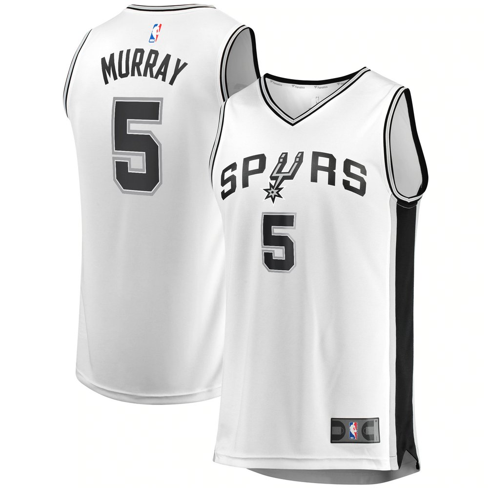 Dejounte Murray San Antonio Spurs Fanatics Branded Fast Break Replica Player Jersey - Association Edition - White