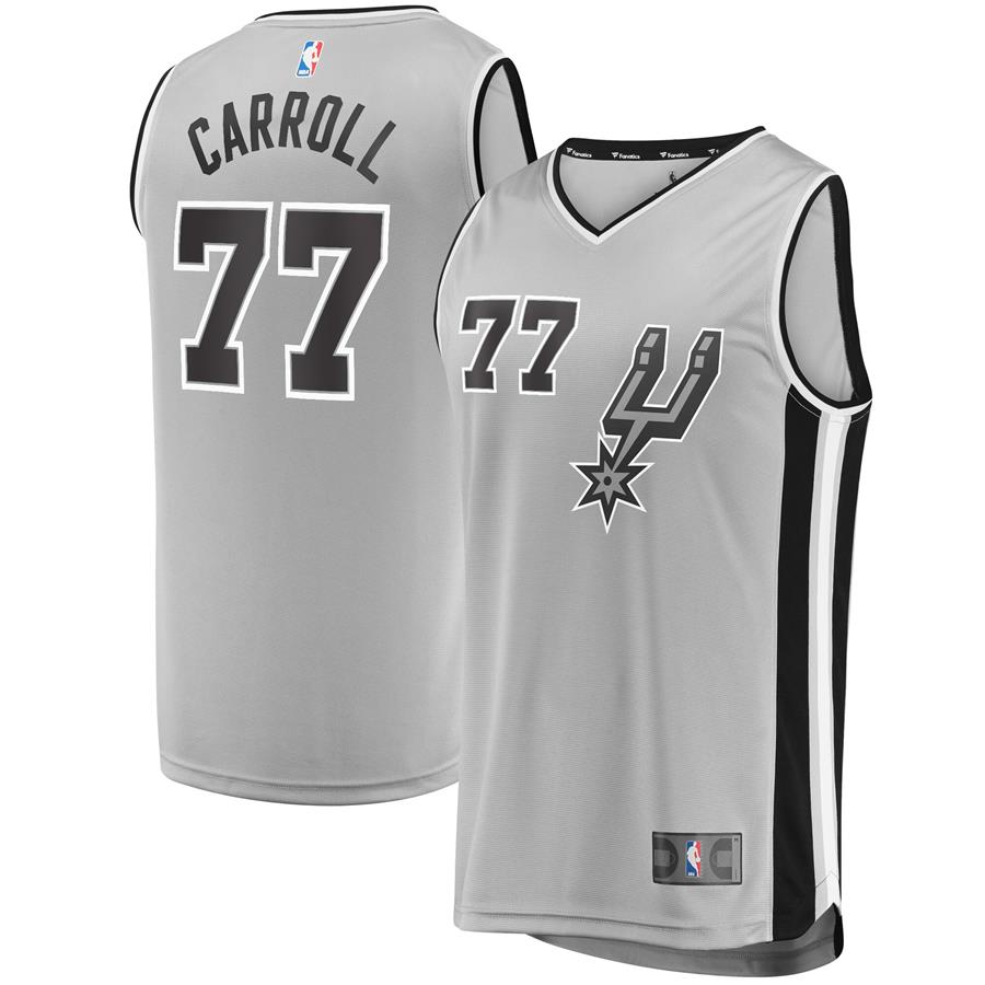 DeMarre Carroll San Antonio Spurs Fanatics Branded Fast Break Replica Player Jersey - Statement Edition - Silver