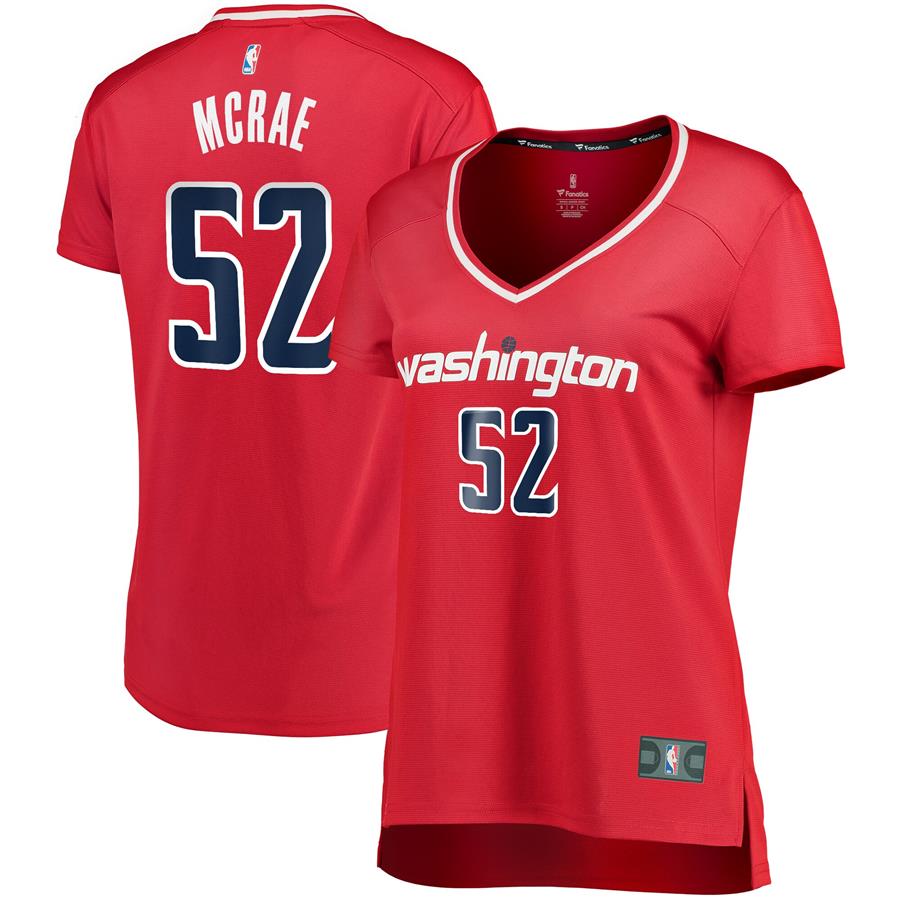 Jordan McRae Washington Wizards Fanatics Branded Women's Fast Break Player Jersey - Icon Edition - Red