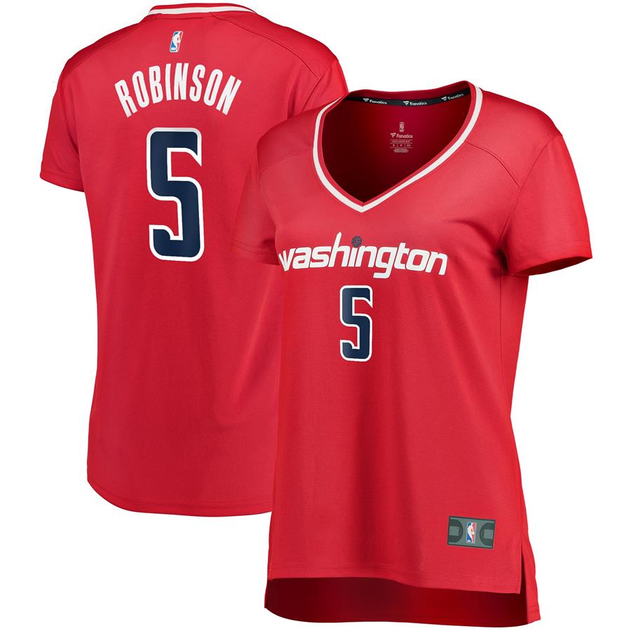 Justin Robinson Washington Wizards Fanatics Branded Women's Fast Break Player Jersey - Icon Edition - Red