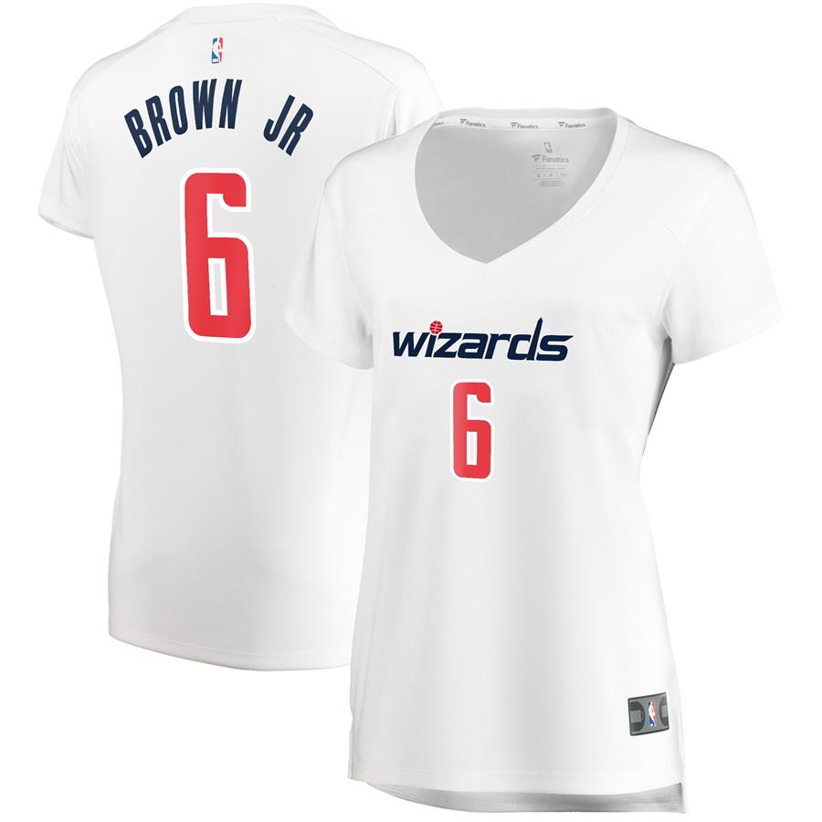 Troy Brown Jr. Washington Wizards Fanatics Branded Women's Fast Break Player Jersey - Association Edition - White