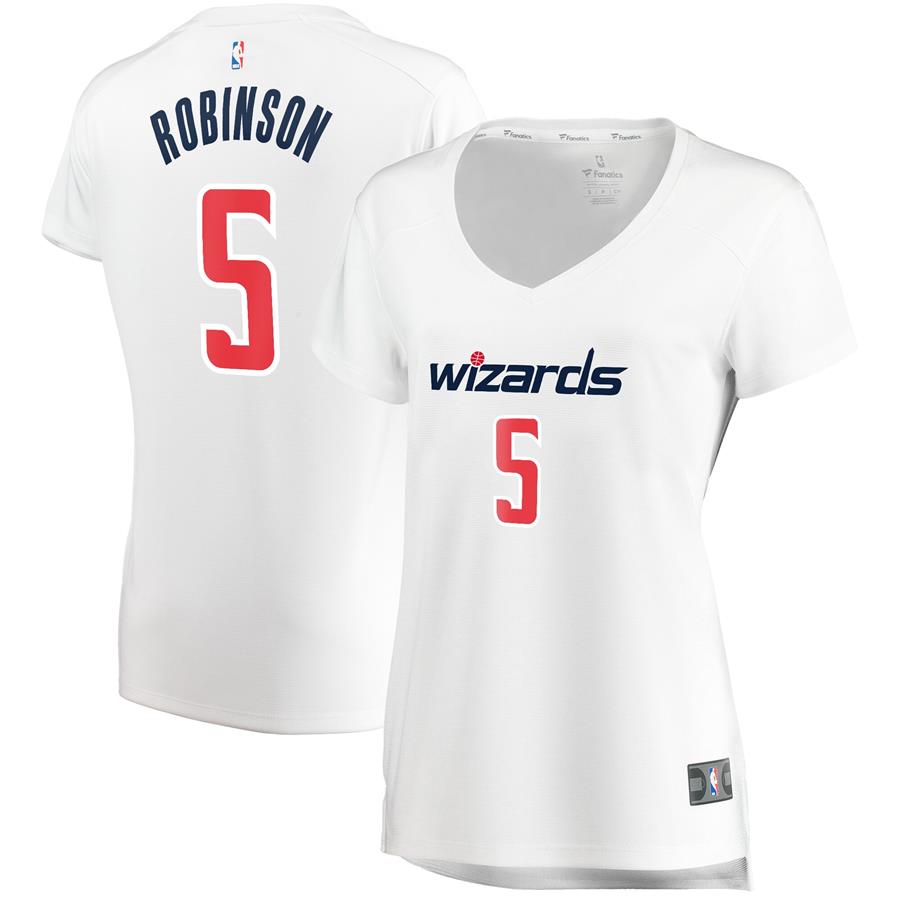 Justin Robinson Washington Wizards Fanatics Branded Women's Fast Break Player Jersey - Association Edition - White