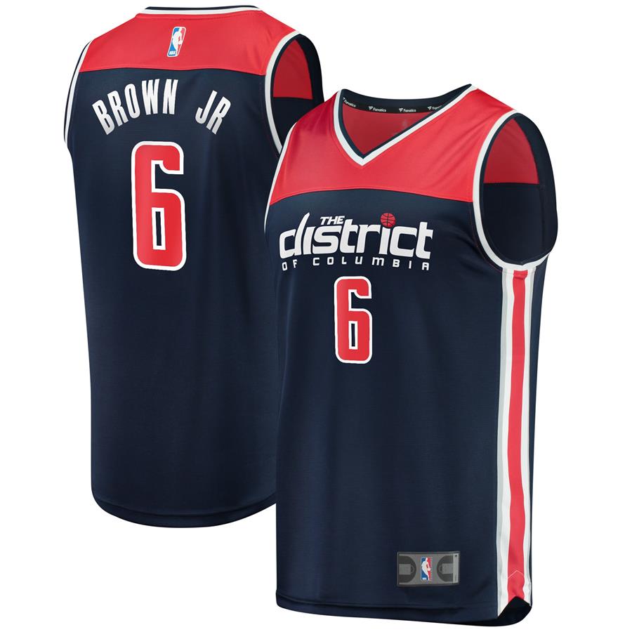 Troy Brown Jr. Washington Wizards Fanatics Branded Fast Break Player Jersey - Statement Edition - Navy