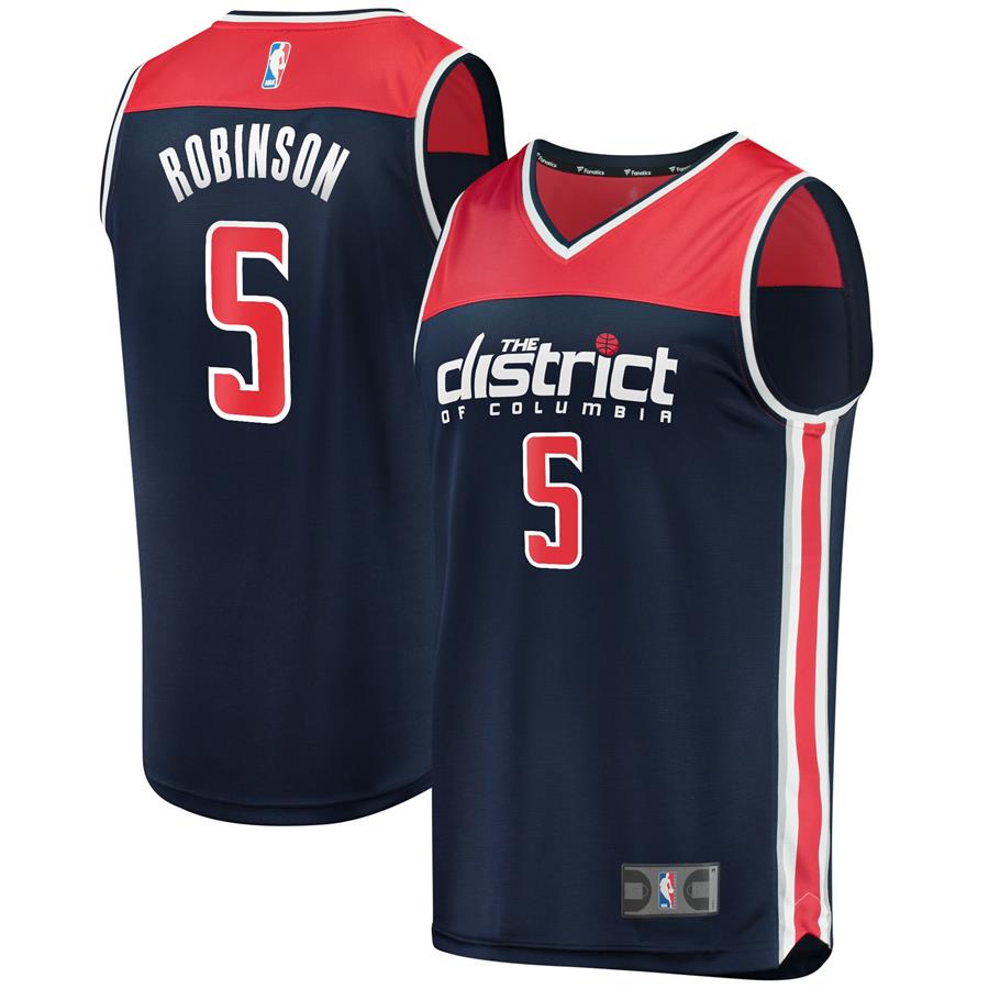 Justin Robinson Washington Wizards Fanatics Branded Fast Break Player Jersey - Statement Edition - Navy