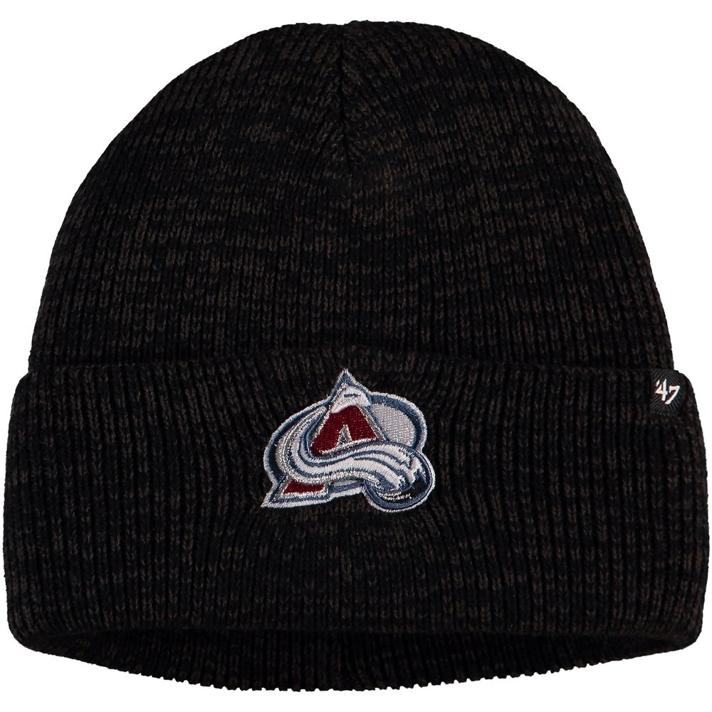 Colorado Avalanche '47 Brain Freeze Cuffed Knit Hat - Black