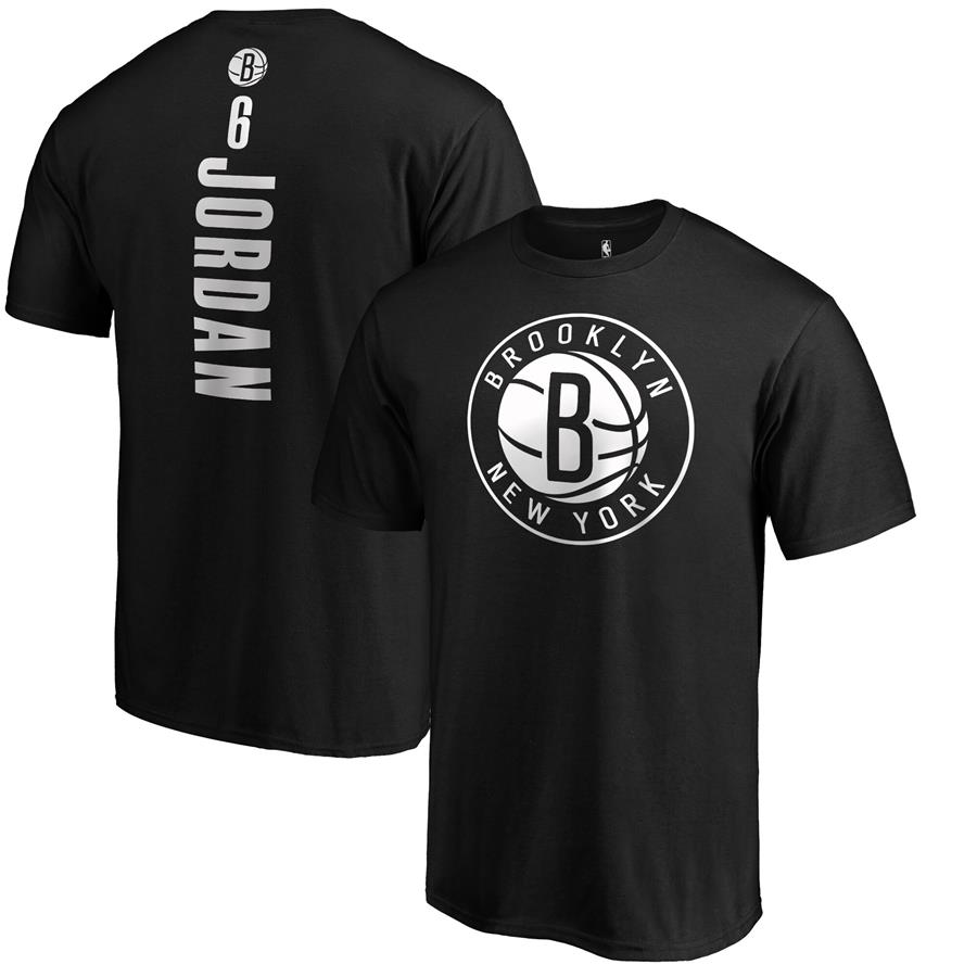 DeAndre Jordan Brooklyn Nets Fanatics Branded Playmaker Name & Number T-Shirt - Black