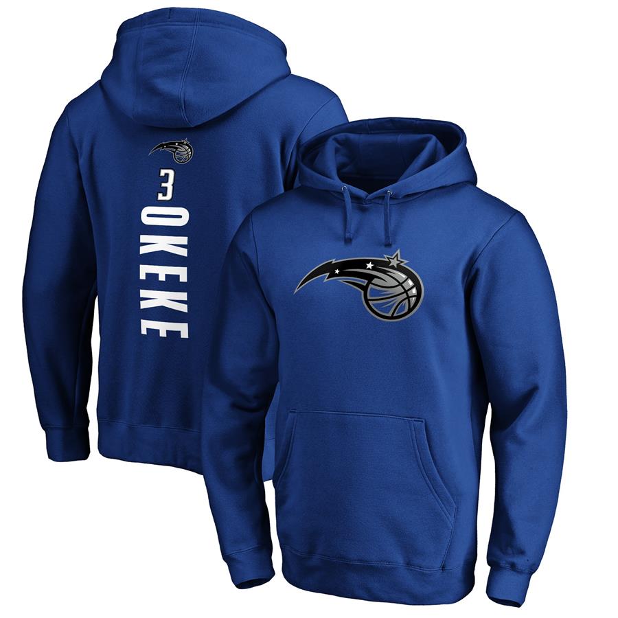 Chuma Okeke Orlando Magic Fanatics Branded Playmaker Name & Number Pullover Hoodie - Blue