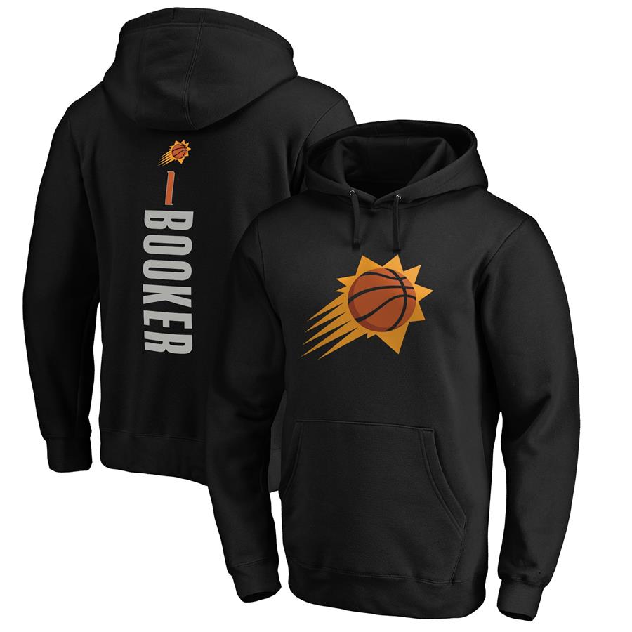 Devin Booker Phoenix Suns Fanatics Branded Playmaker Name & Number Pullover Hoodie - Black