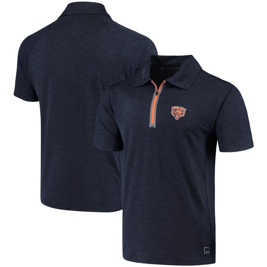 Chicago Bears MSX by Michael Strahan Jersey Mesh Polo - Navy
