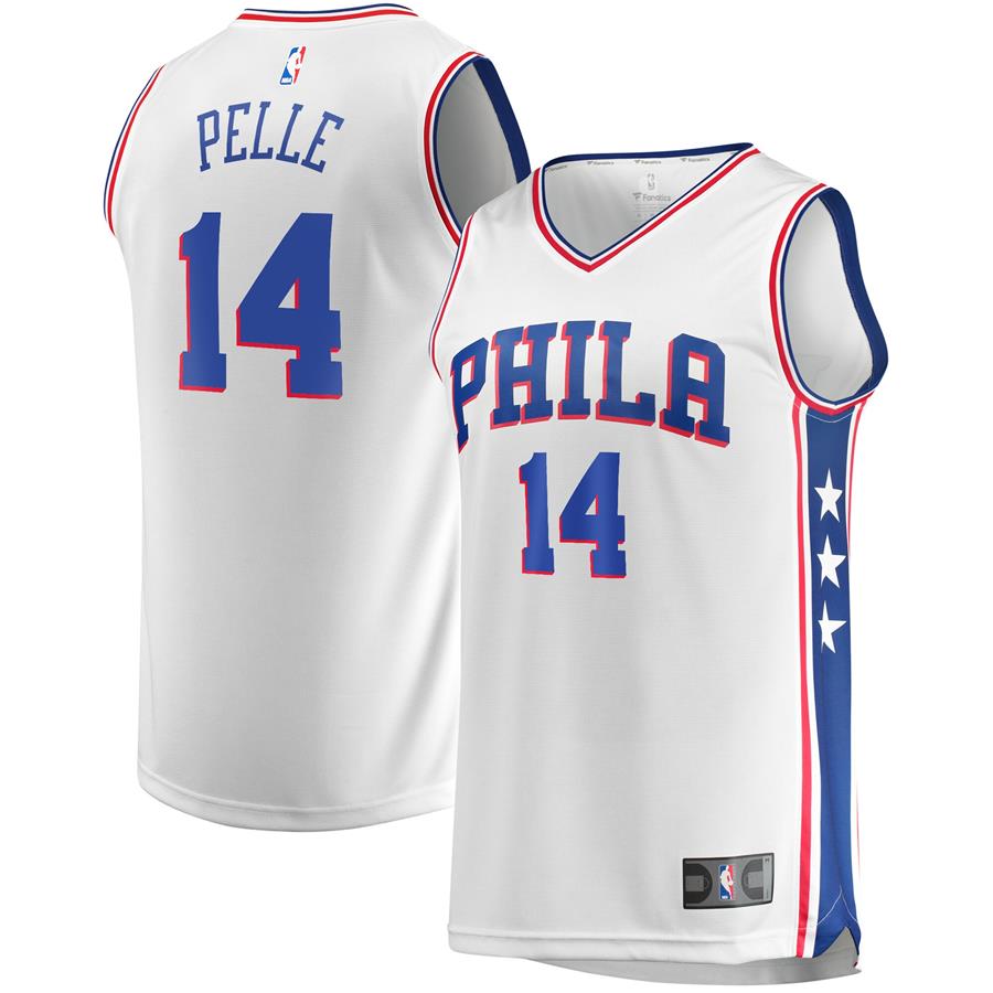 Norvel Pelle Philadelphia 76ers Fanatics Branded Fast Break Replica Player Team Jersey - Association Edition - White