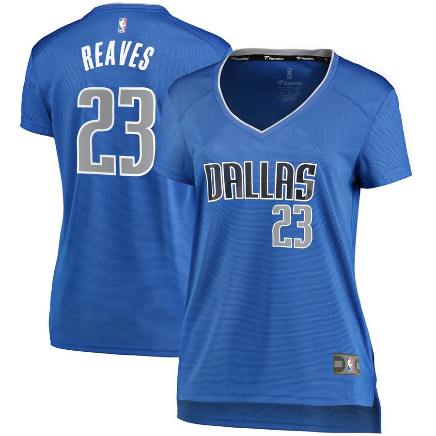 Josh Reaves Dallas Mavericks Fanatics Branded Women's Fast Break Player Replica Jersey - Icon Edition - Blue
