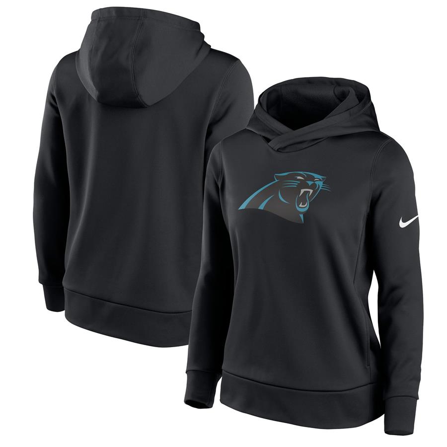 Carolina Panthers Nike Women's Pullover Hoodie - Black