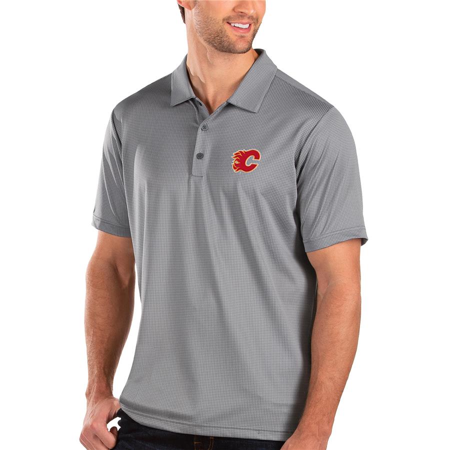 Calgary Flames Antigua Balance Polo - Gray