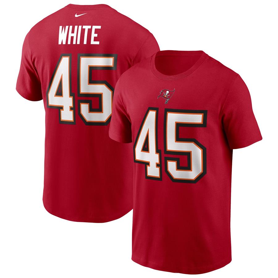 Devin White Tampa Bay Buccaneers Nike Name & Number T-Shirt - Red